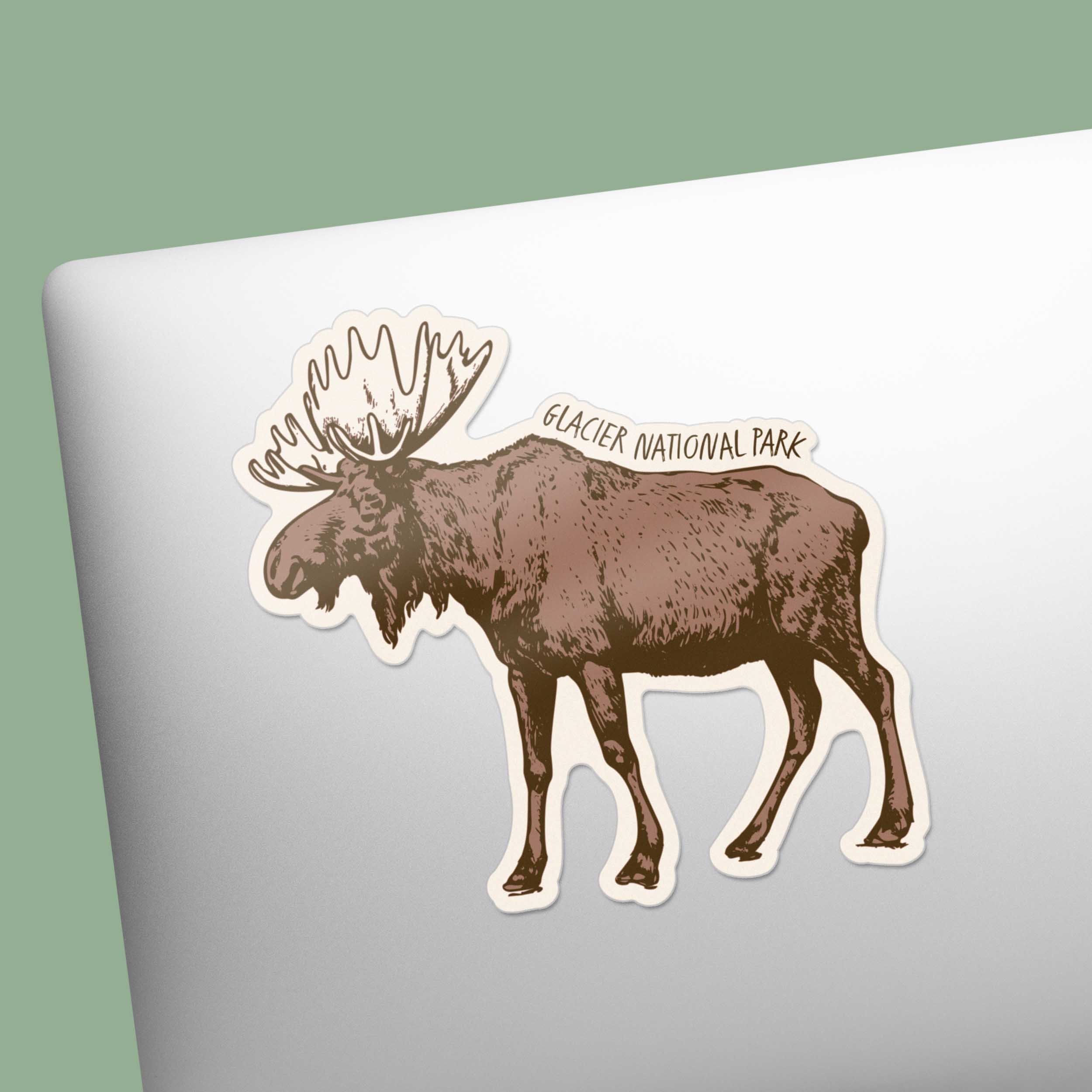 Glacier National Park Montana Moose Sticker