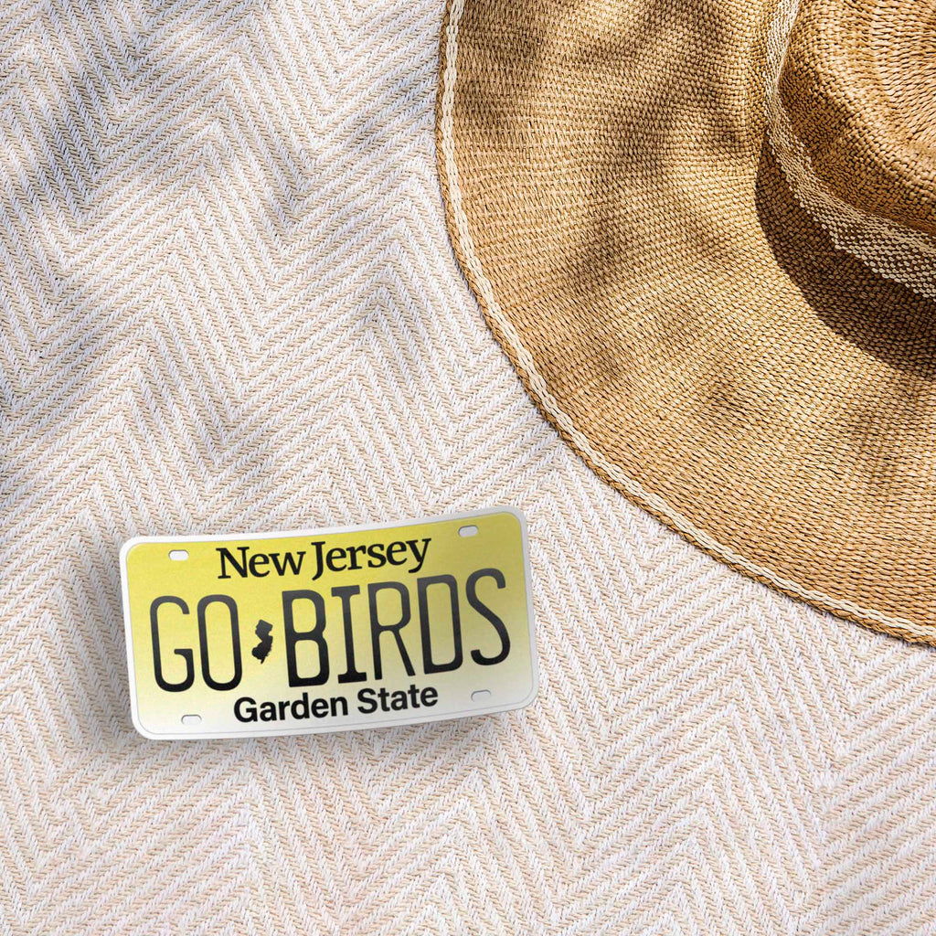 Go Birds New Jersey License Plate Sticker