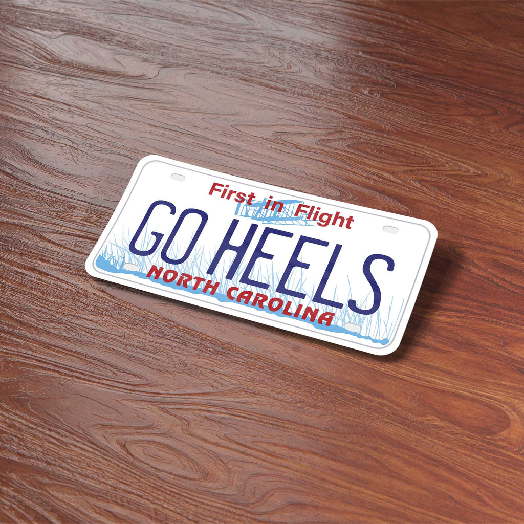 Go Heels North Carolina License Plate Sticker