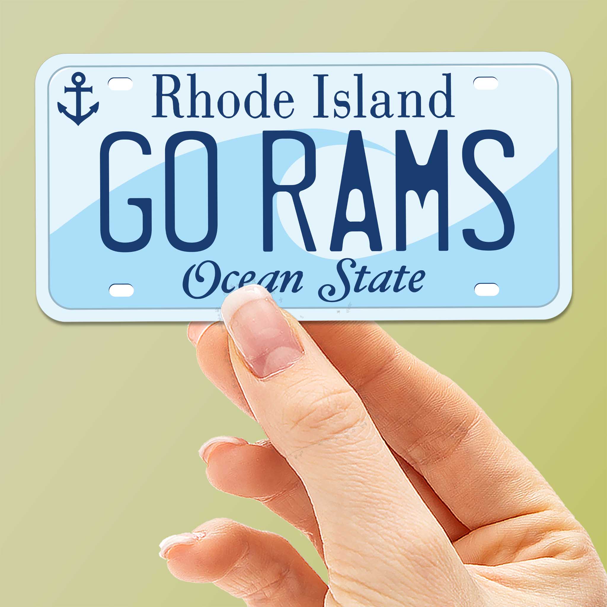 Rhode Island License Plate Stickers - Choose Your RI City
