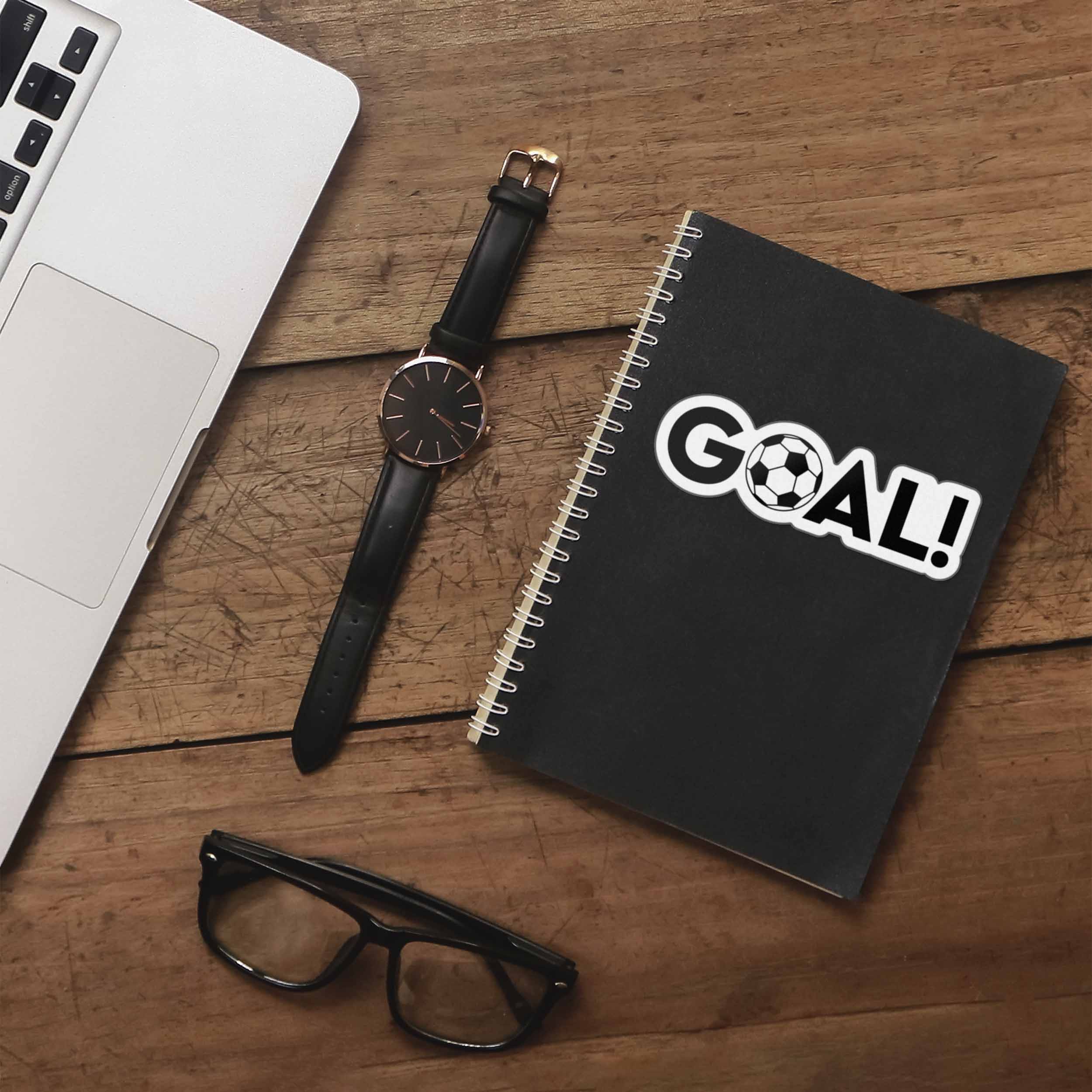 Goal Soccer Ball Sticker - Cool Sports Life Decal for Water Bottle