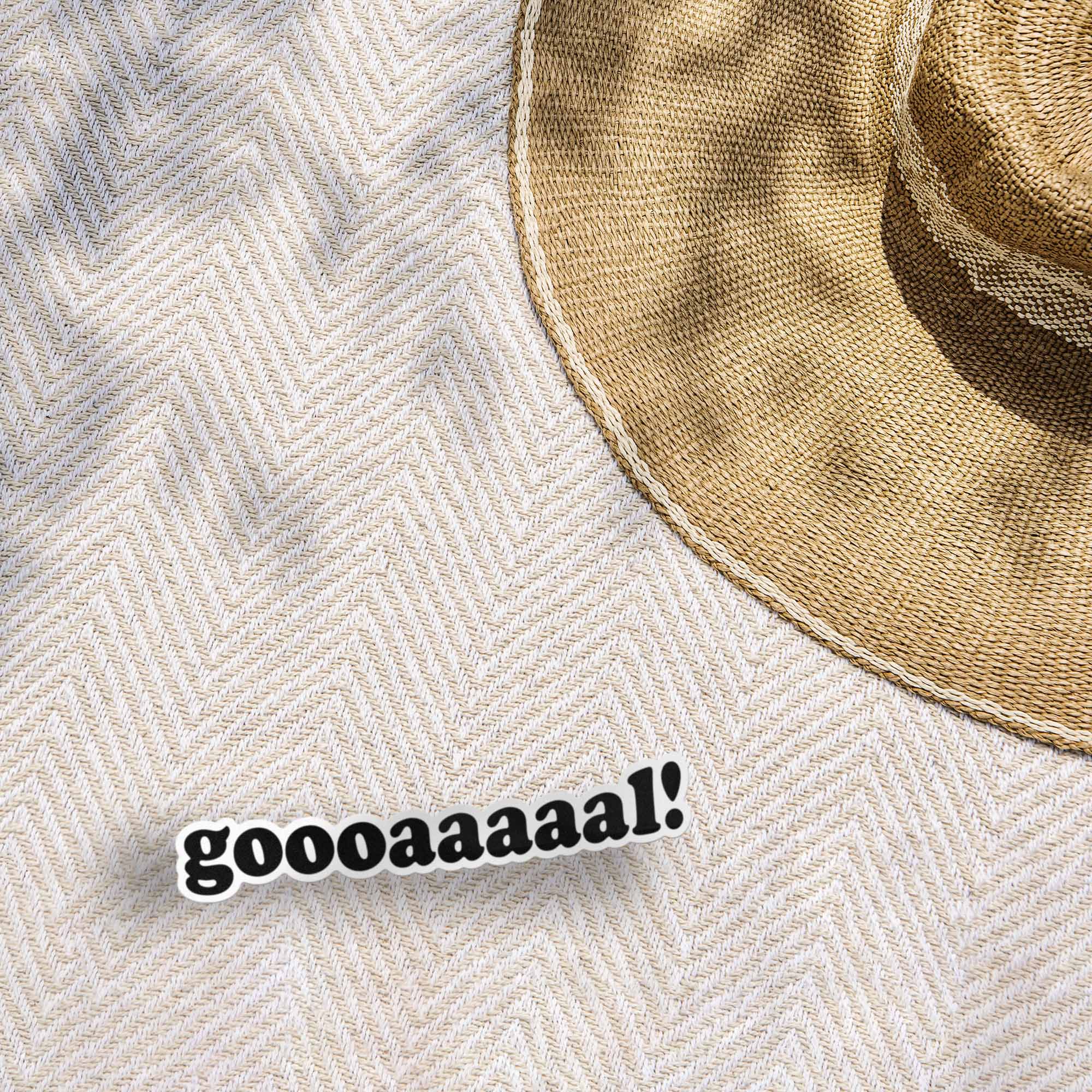 Goallll Soccer Sticker - Cool Sports Decal for Water Bottle