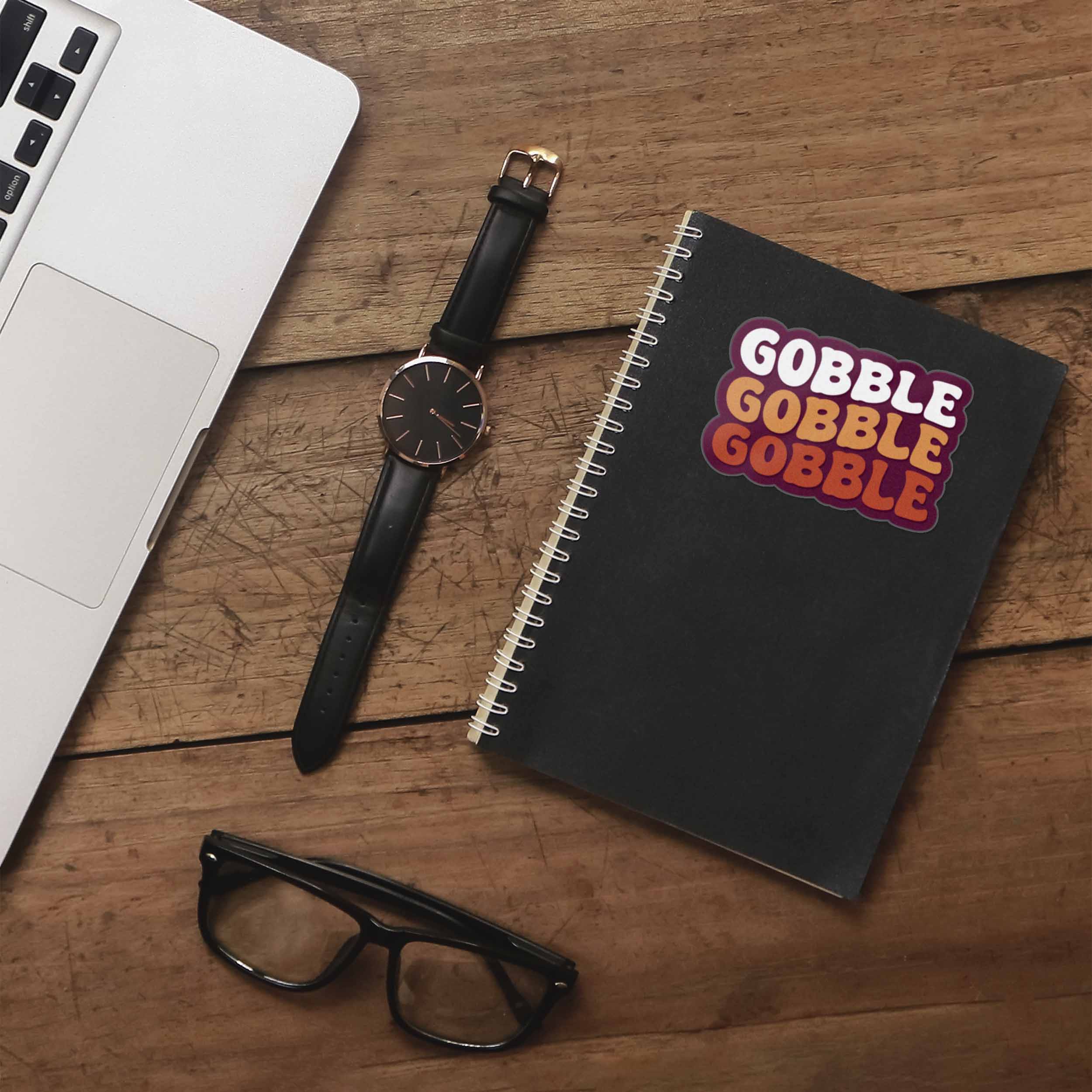 Gobble Gobble Blacksburg Virginia Sticker - Funny VA Sports Decal