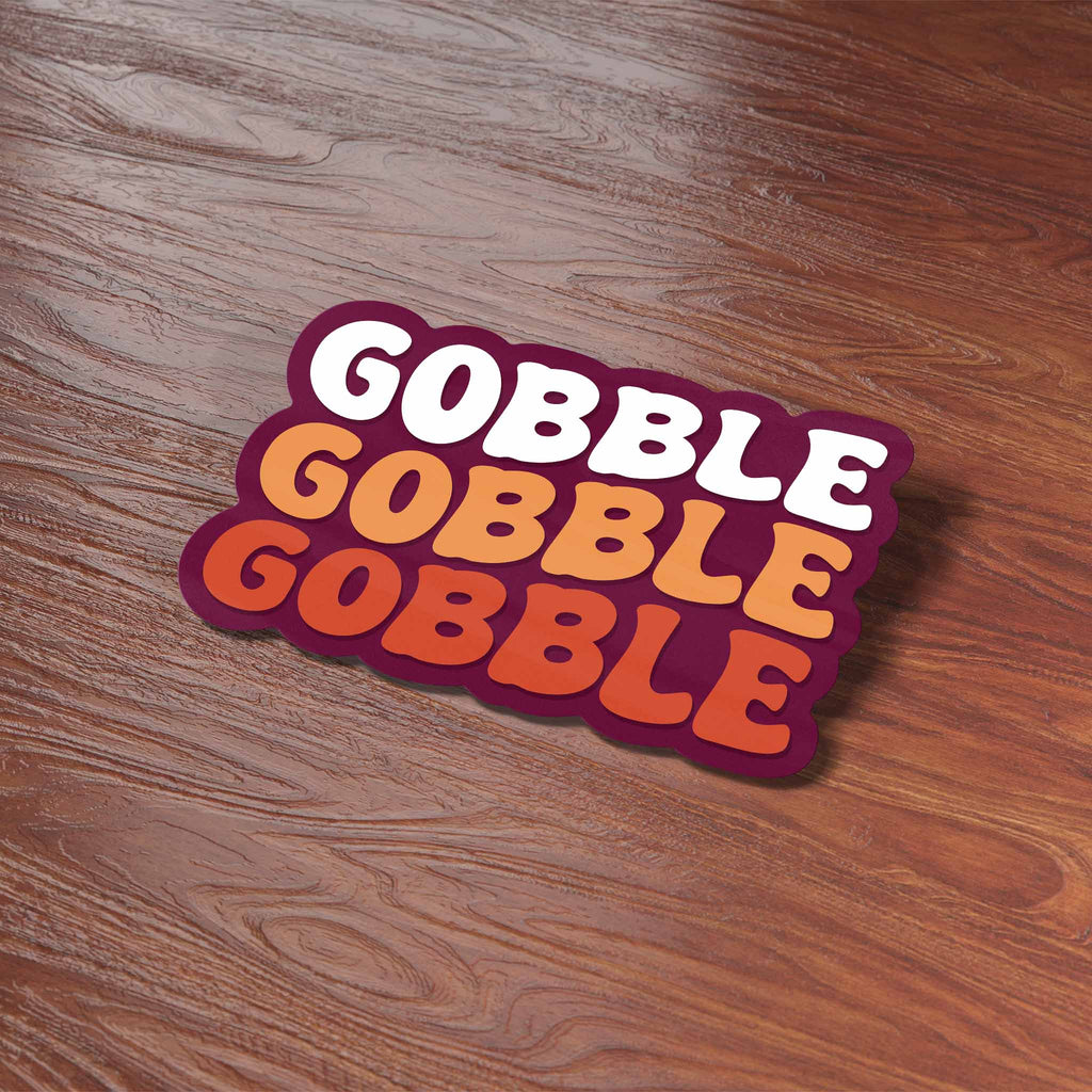 Gobble Gobble Blacksburg Virginia Car Magnet - Flexible VA Fridge Magnet