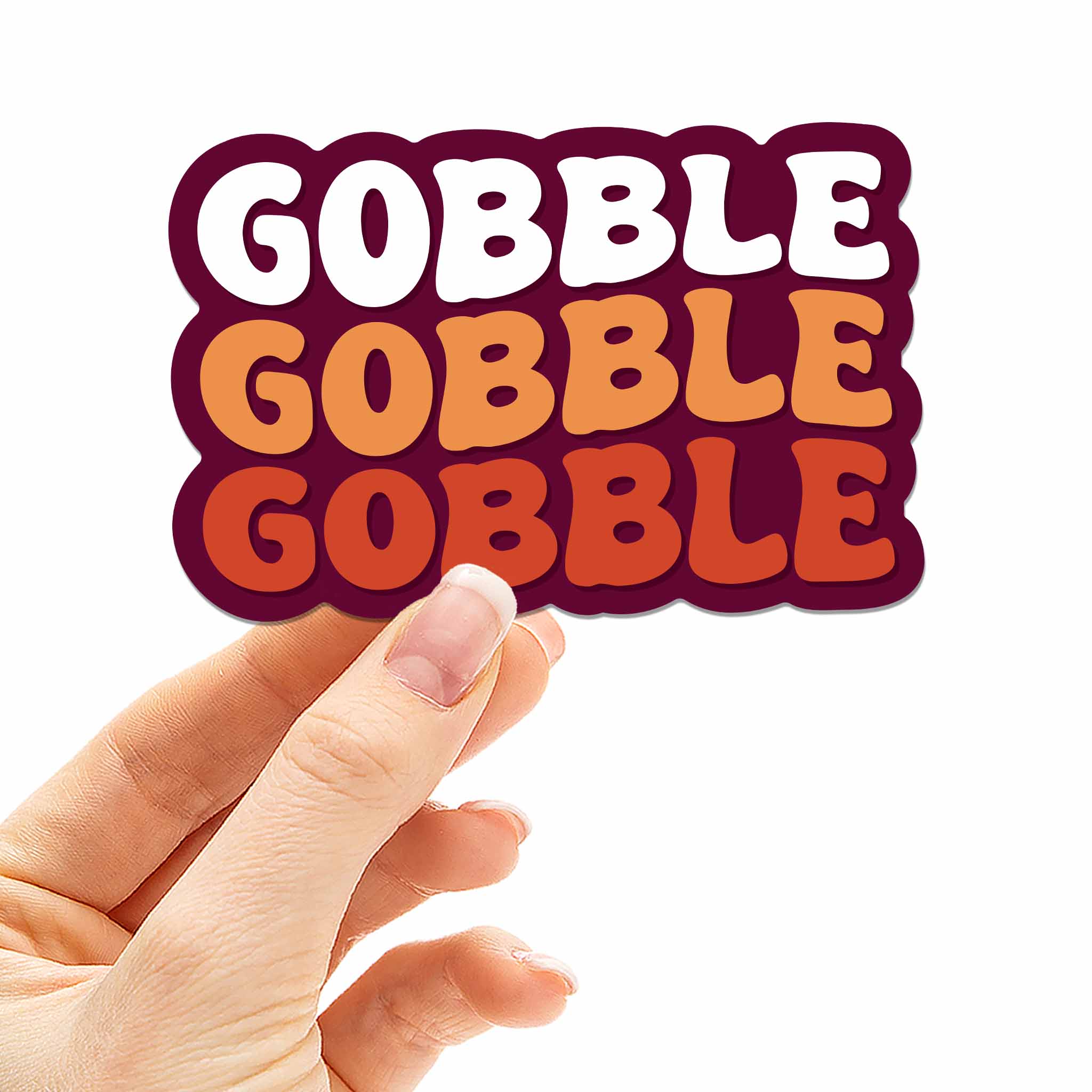 Gobble Gobble Blacksburg Virginia Car Magnet - Flexible VA Fridge Magnet