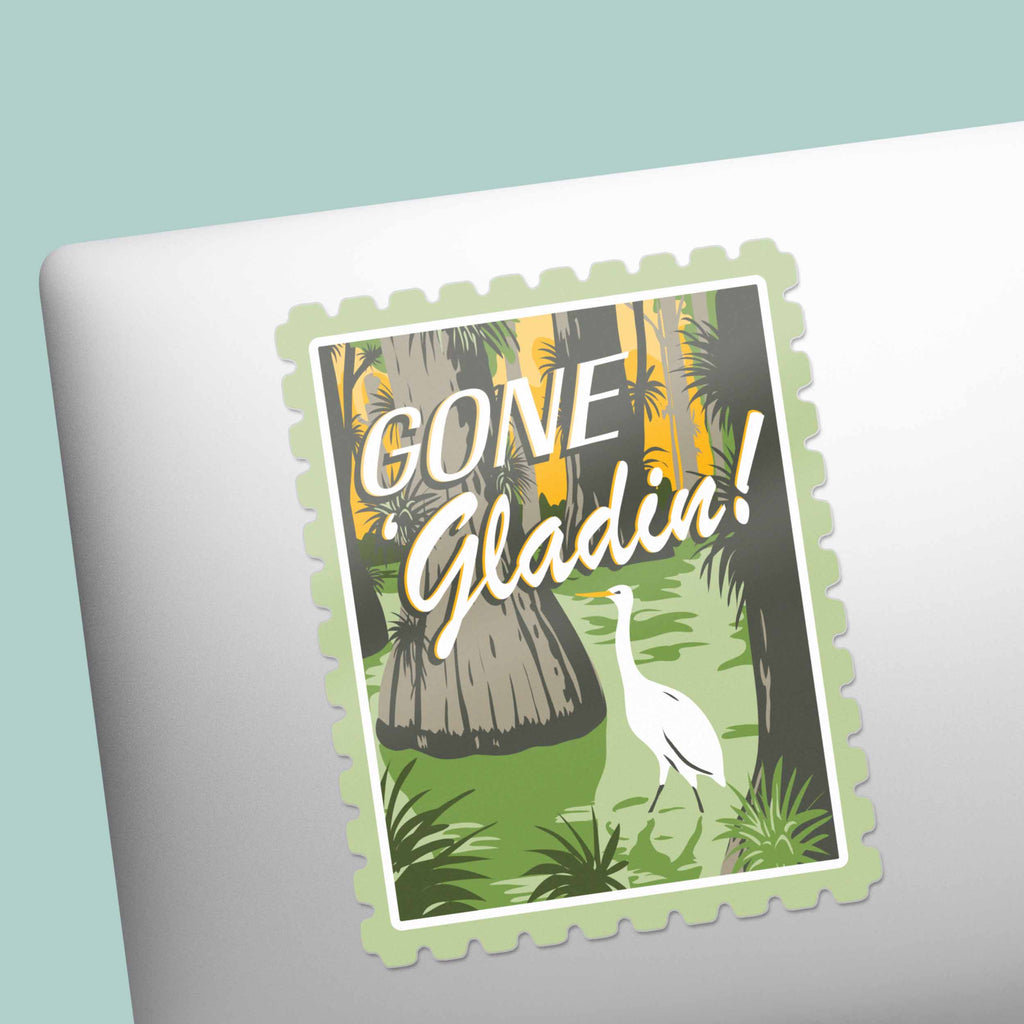 Gone Gladin' Everglades National Park Florida Sticker