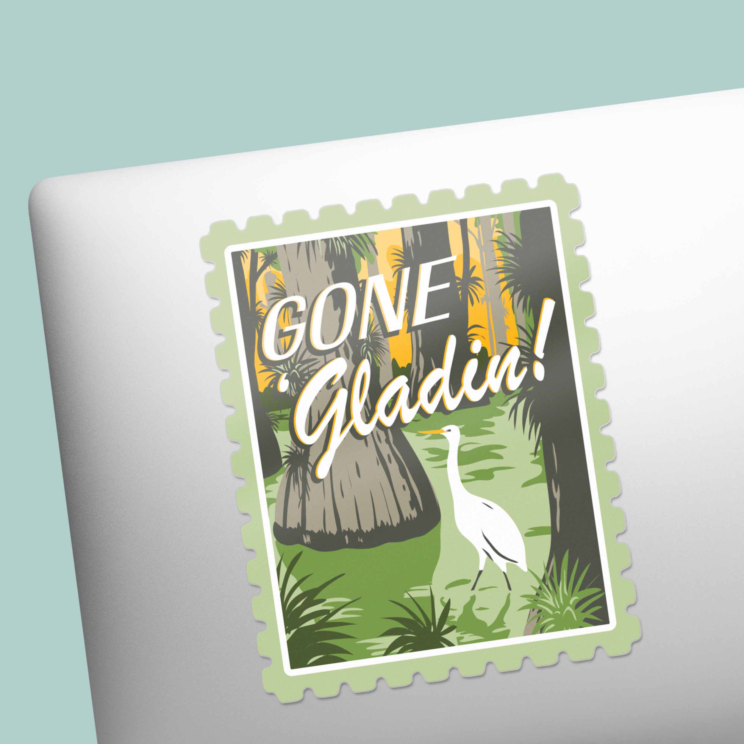 Gone Gladin' Everglades National Park Florida Sticker