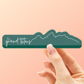 Grand Teton National Park Line Art Sticker