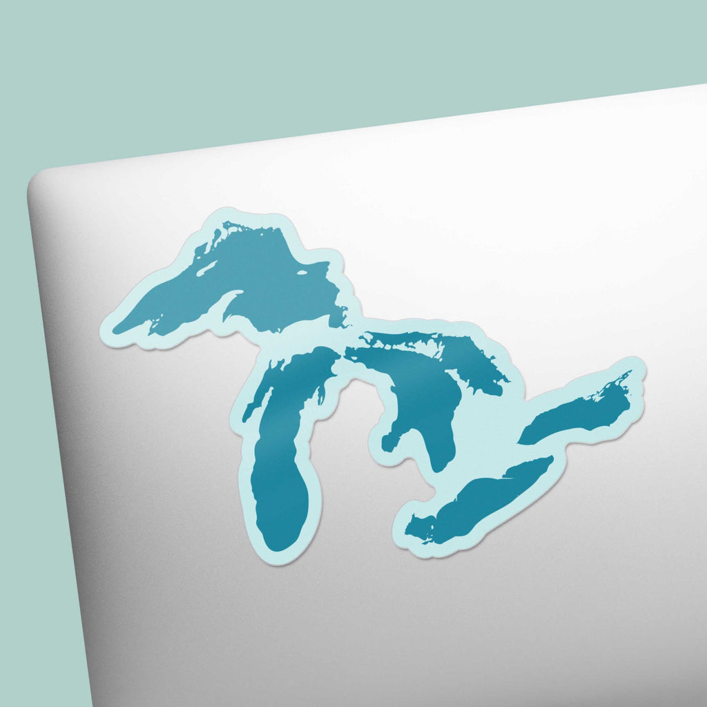 Great Lakes Map Sticker
