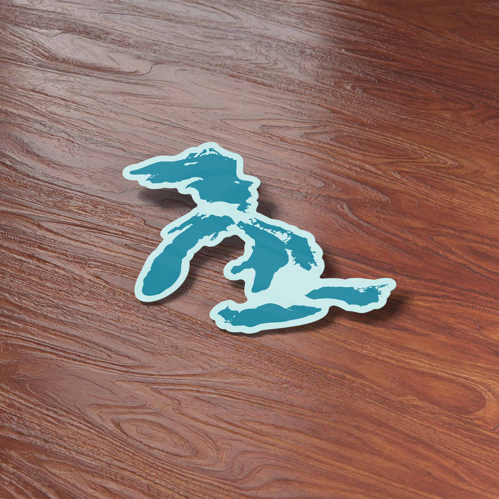 Great Lakes Map Sticker