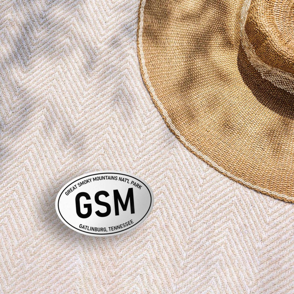 Great Smoky Mountains National Park White Oval Sticker