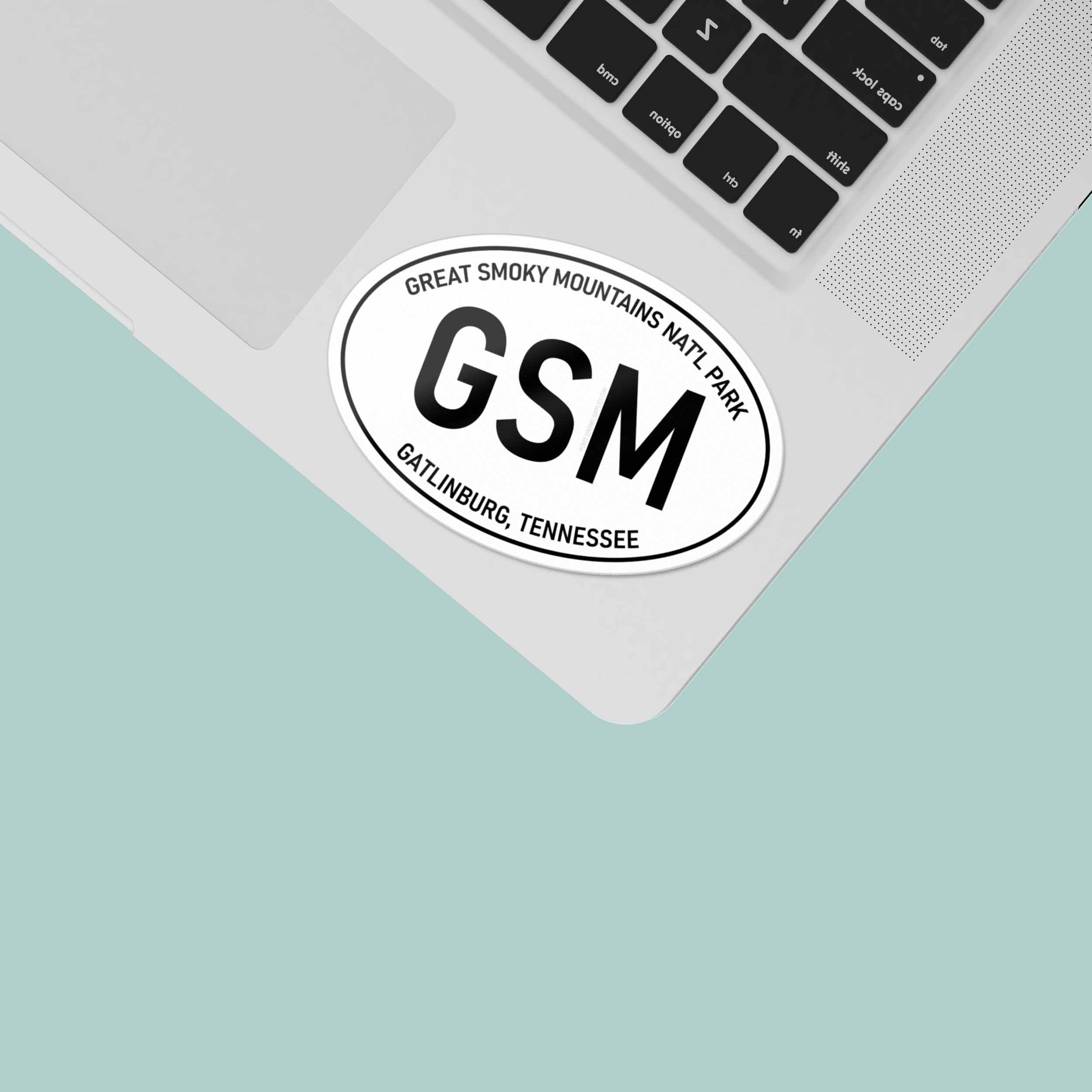 Great Smoky Mountains National Park White Oval Sticker