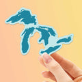 Great Lakes Map Sticker