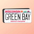 Green Bay Wisconsin Car Magnet - Flexible WI Fridge Magnet
