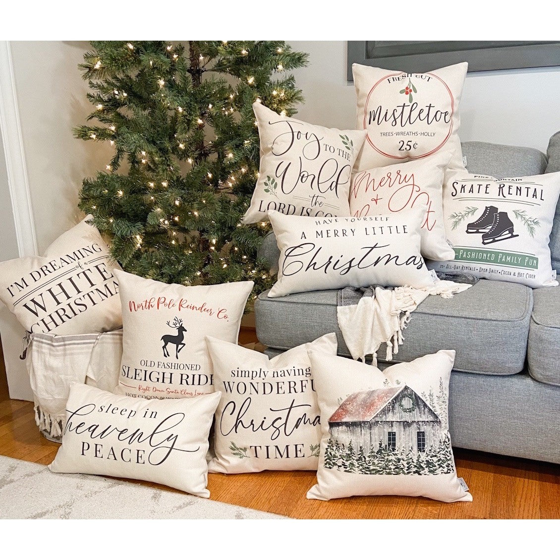 Jingle all the Way #2 Pillow Cover 17x17 inch