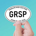 Guadalupe River State Park Texas White Oval Sticker