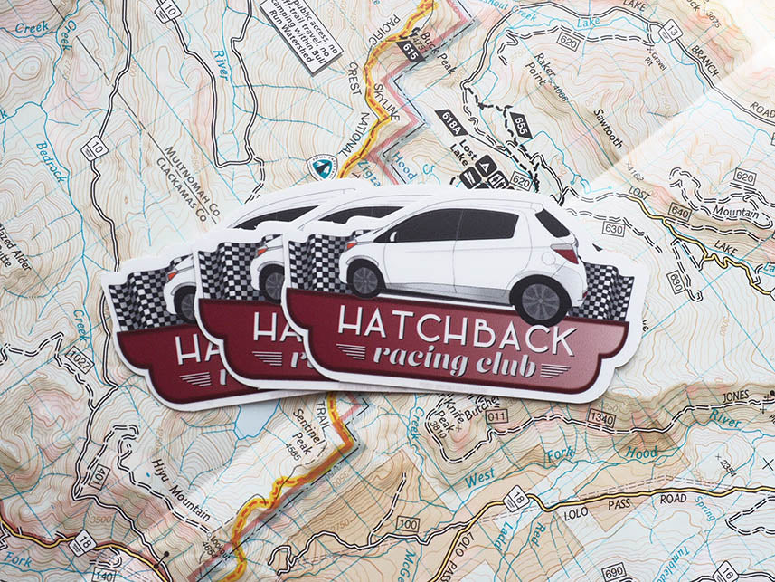 Hatchback Racing Club Sticker