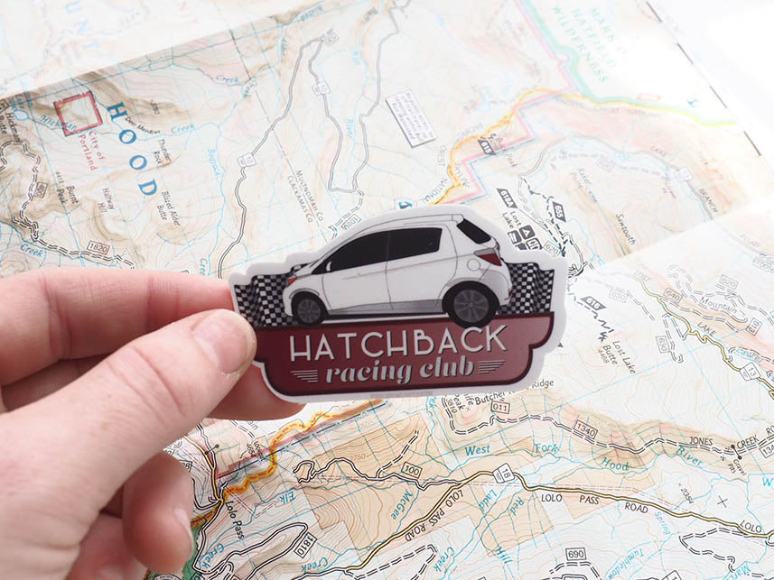 Hatchback Racing Club Sticker