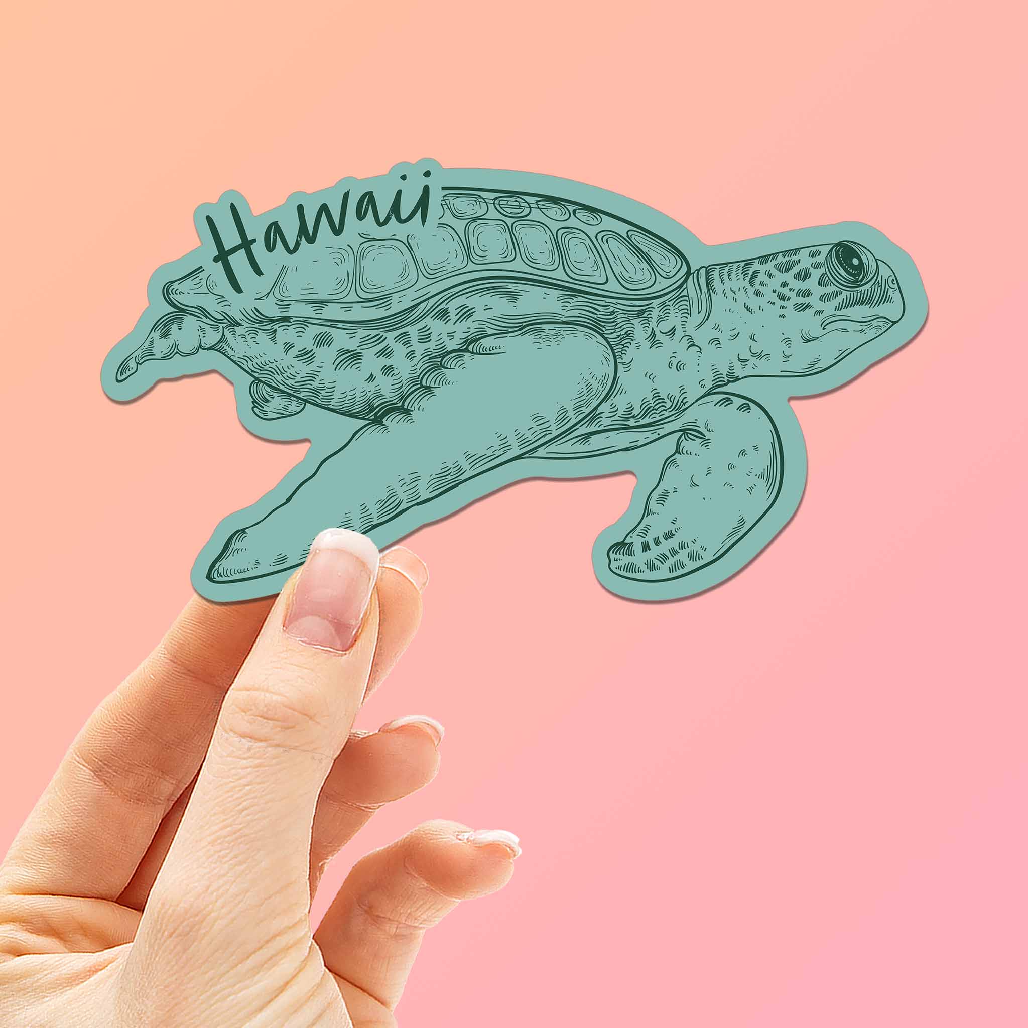Hawaii Sea Turtle Sticker