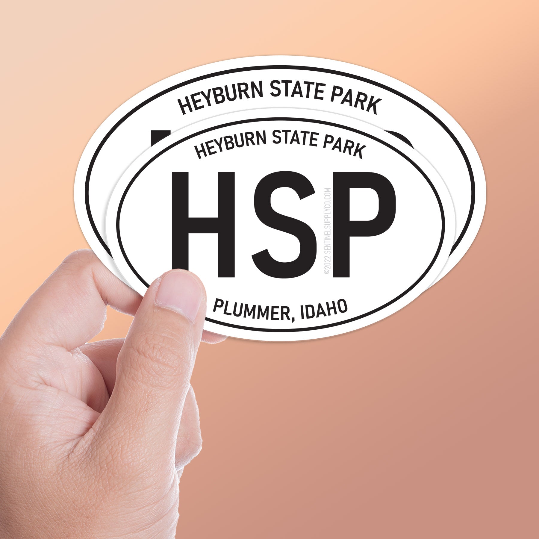 Heyburn State Park Idaho White Oval Sticker