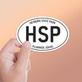 Heyburn State Park Idaho White Oval Sticker