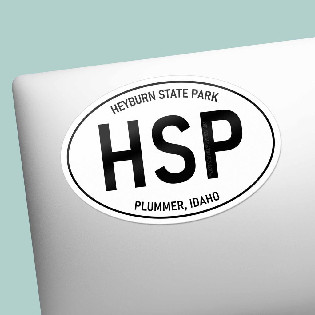 Heyburn State Park Idaho White Oval Sticker
