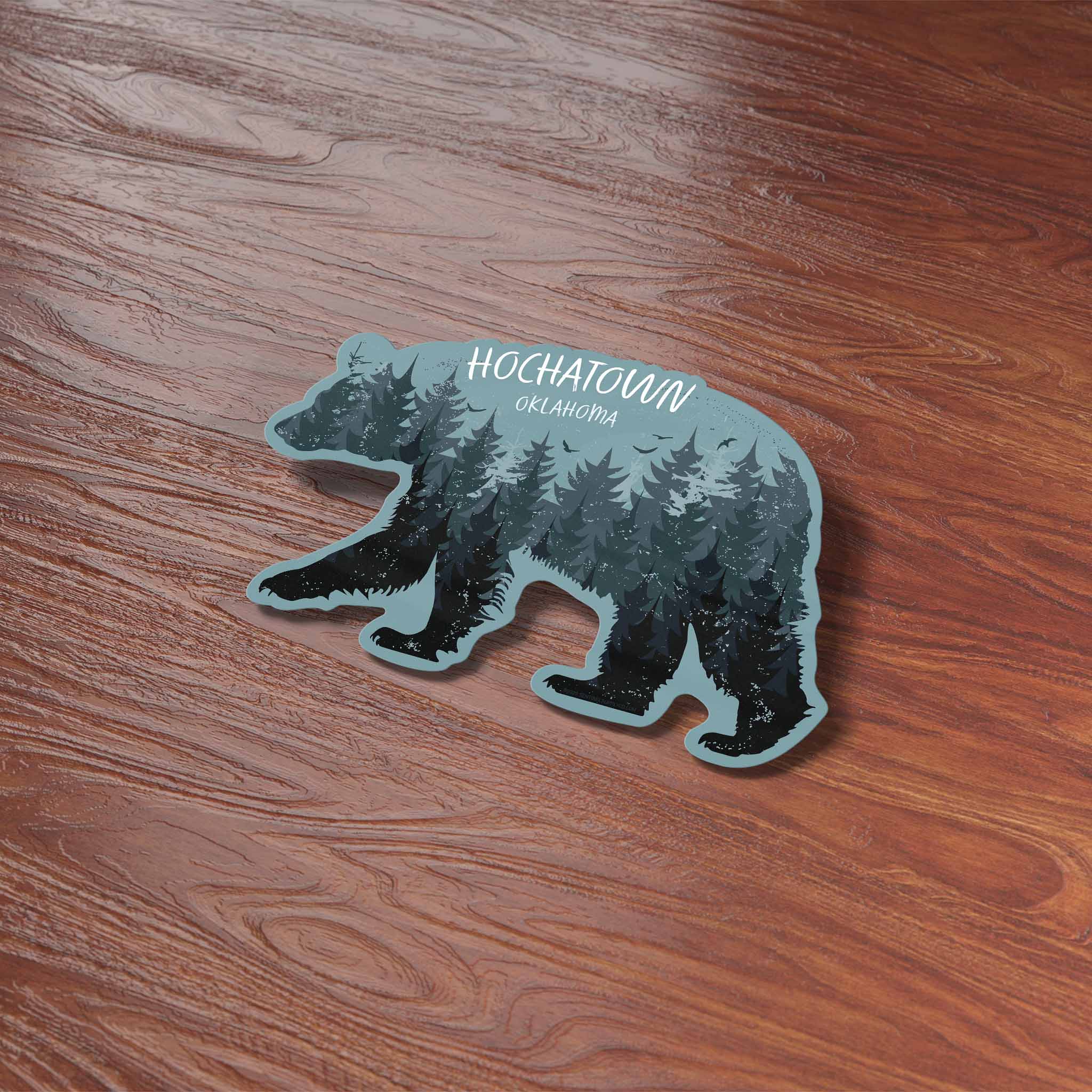 Hochatown Oklahoma Black Bear Bumper Sticker
