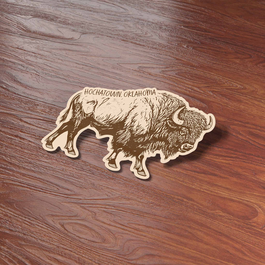 Hochatown Oklahoma Buffalo Bumper Sticker