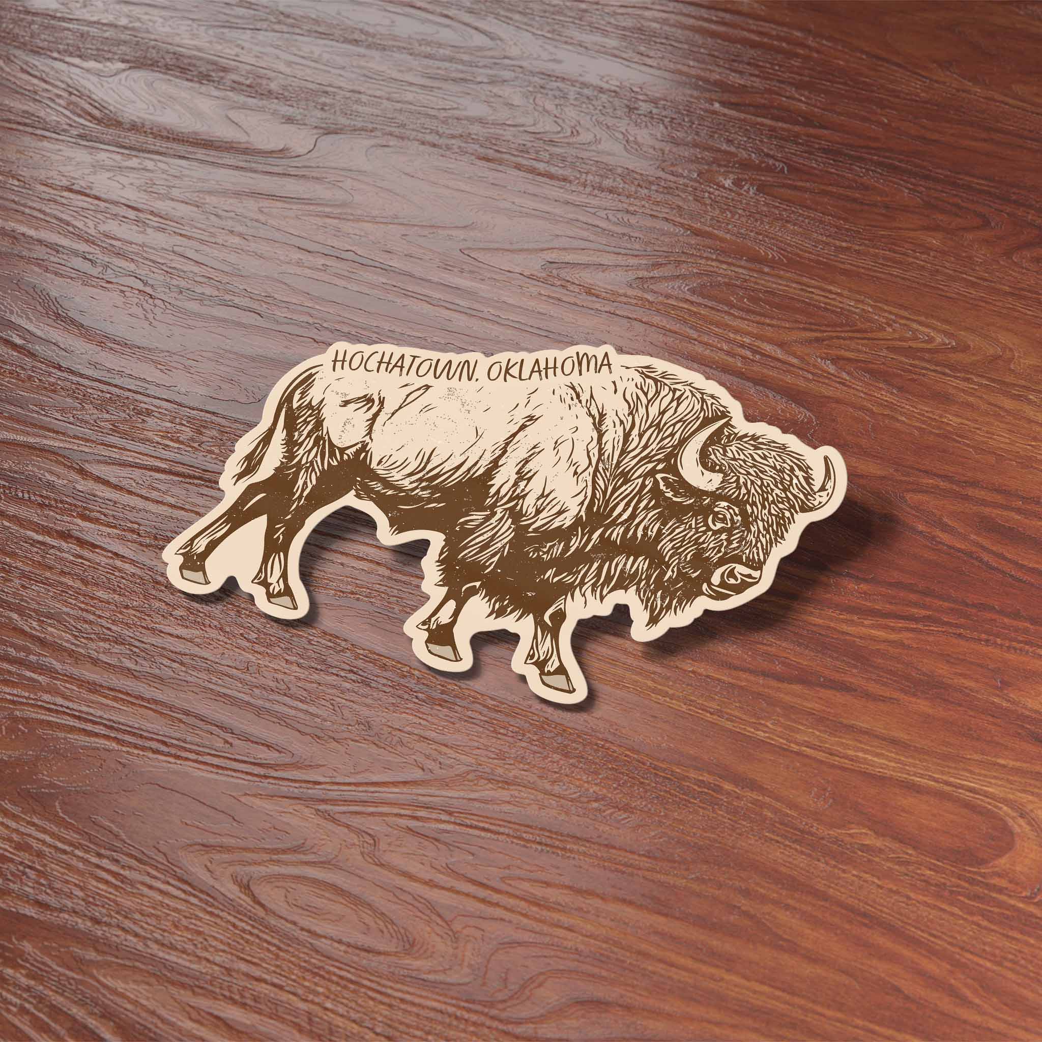 Hochatown Oklahoma Buffalo Bumper Sticker