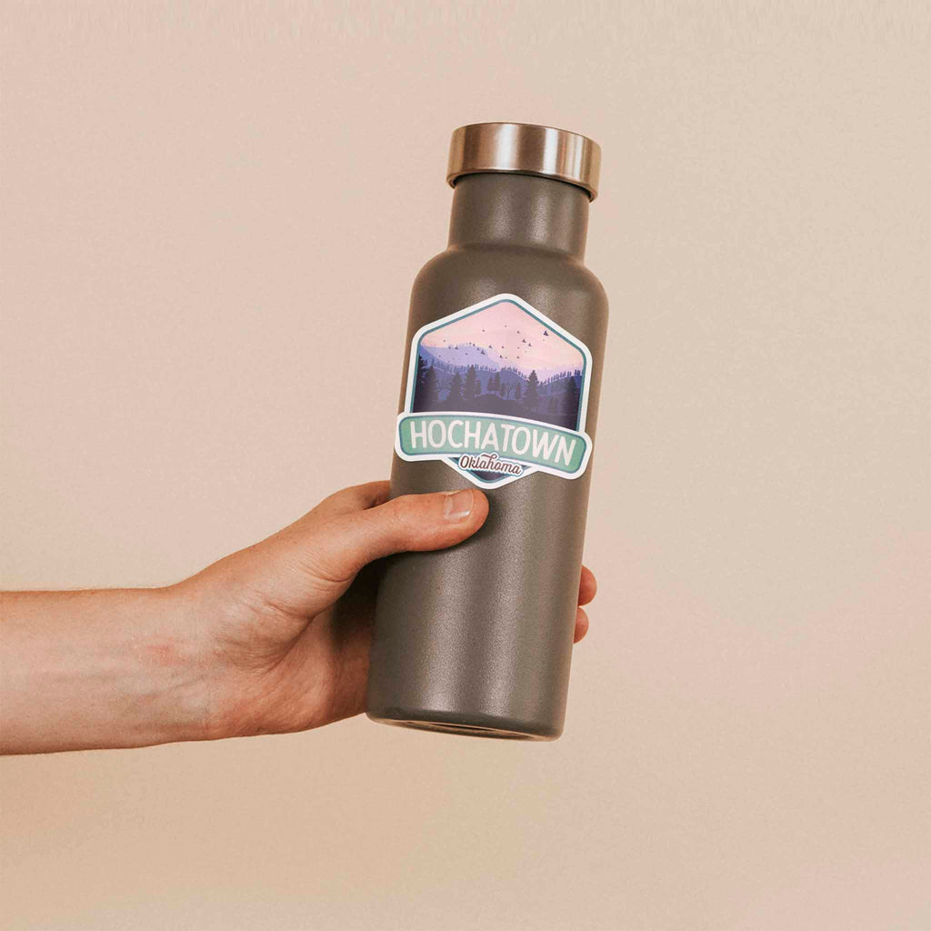 Hochatown Oklahoma Mountain Badge Sticker