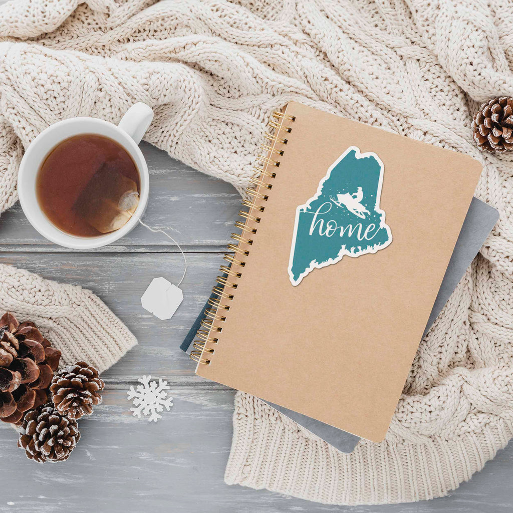 Home Maine Snowmobile Sticker