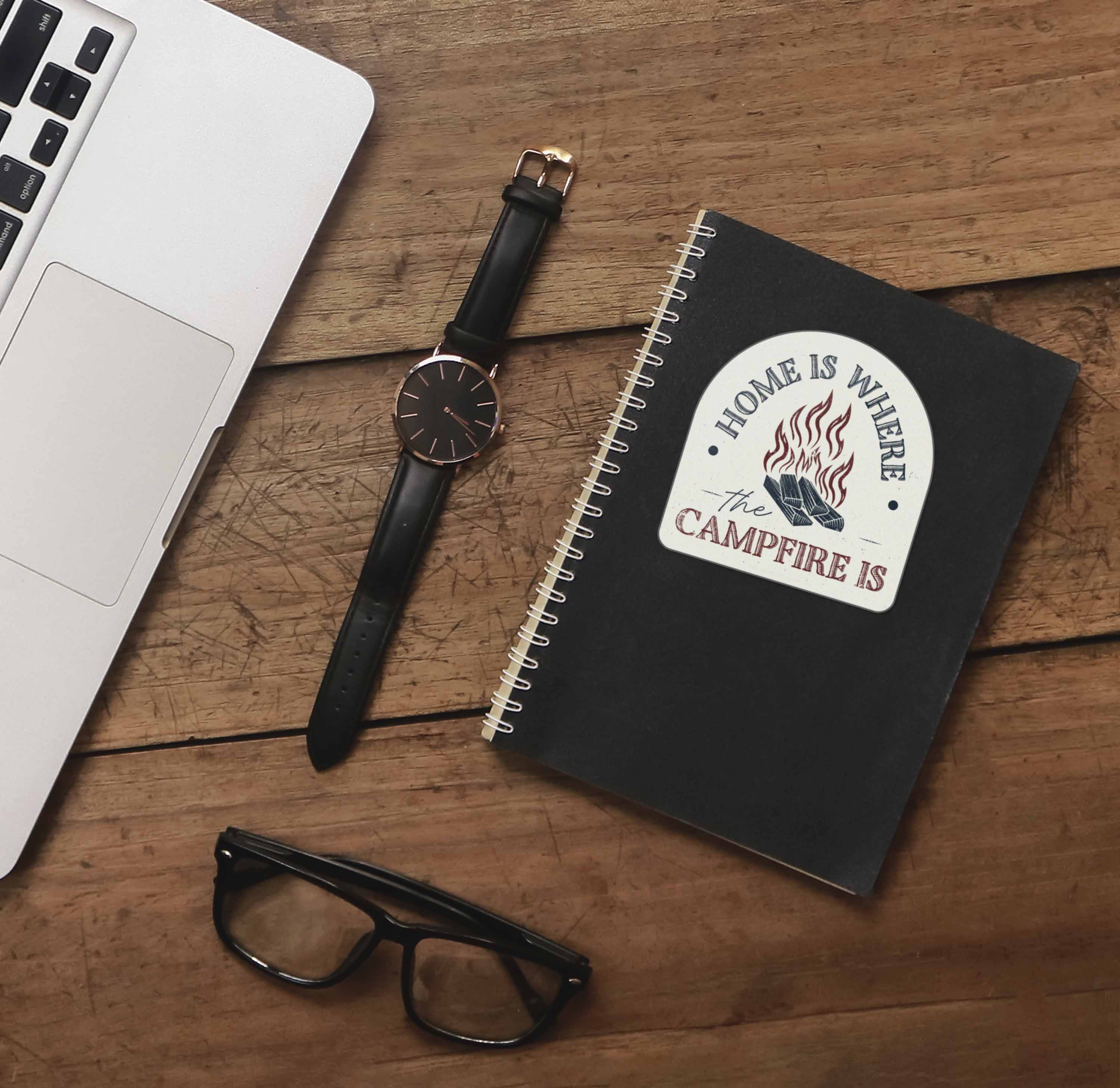 Home is Where the Campfire is Sticker