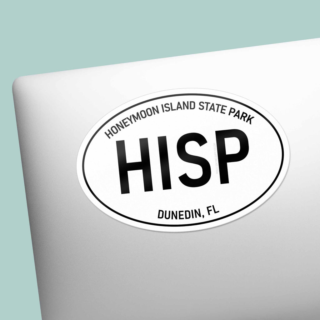 Honeymoon Island State Park Florida White Oval Sticker
