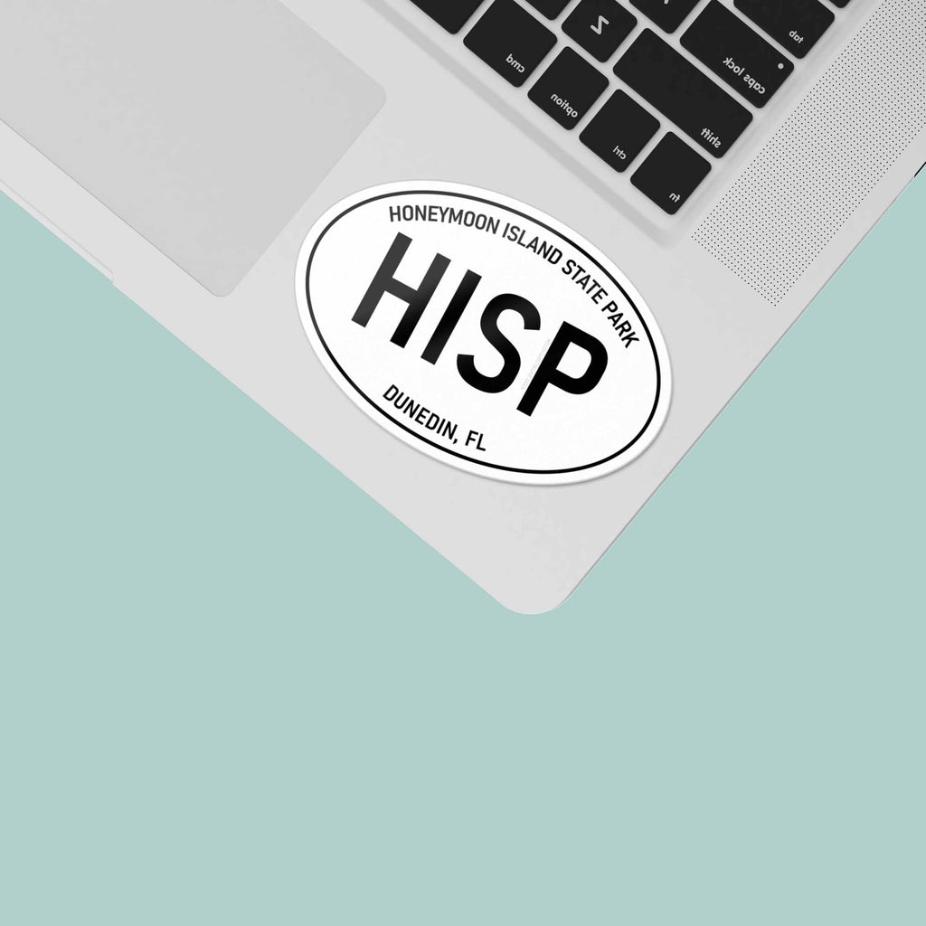 Honeymoon Island State Park Florida White Oval Sticker