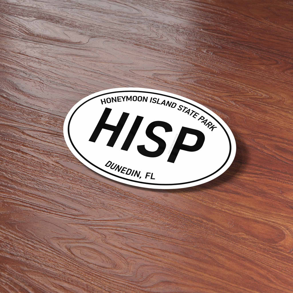 Honeymoon Island State Park Florida White Oval Sticker