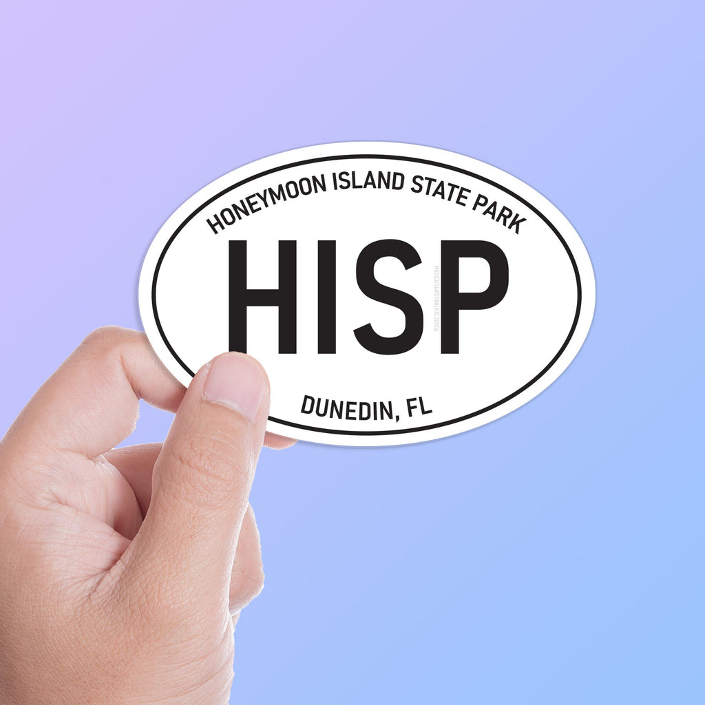 Honeymoon Island State Park Florida White Oval Sticker