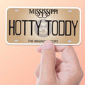 Hotty Toddy Mississippi License Plate Sticker