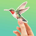 Hummingbird Sticker - Mini Birdwatching Decal
