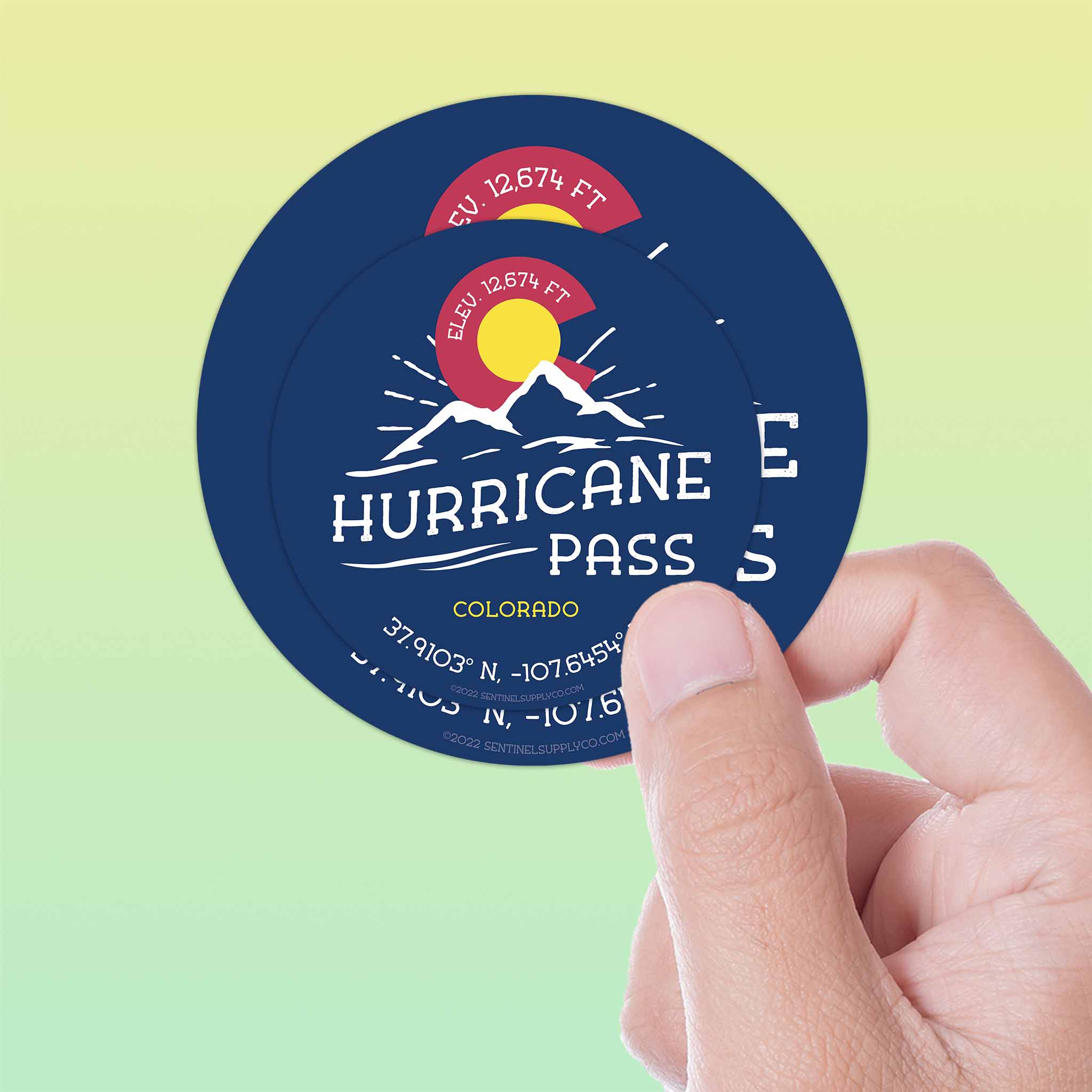 Hurricane Pass Colorado Stickers