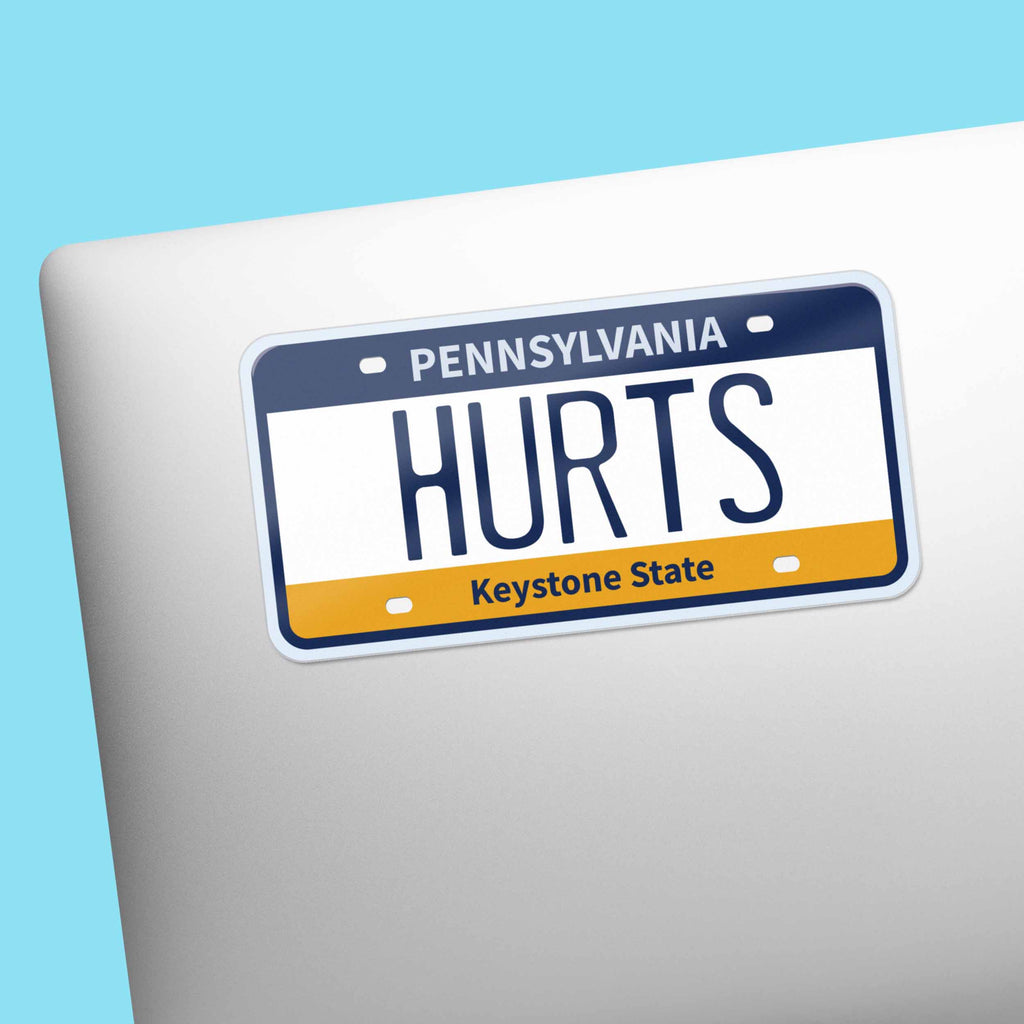 Jalen Hurts Philly Sports Pennsylvania License Plate Sticker