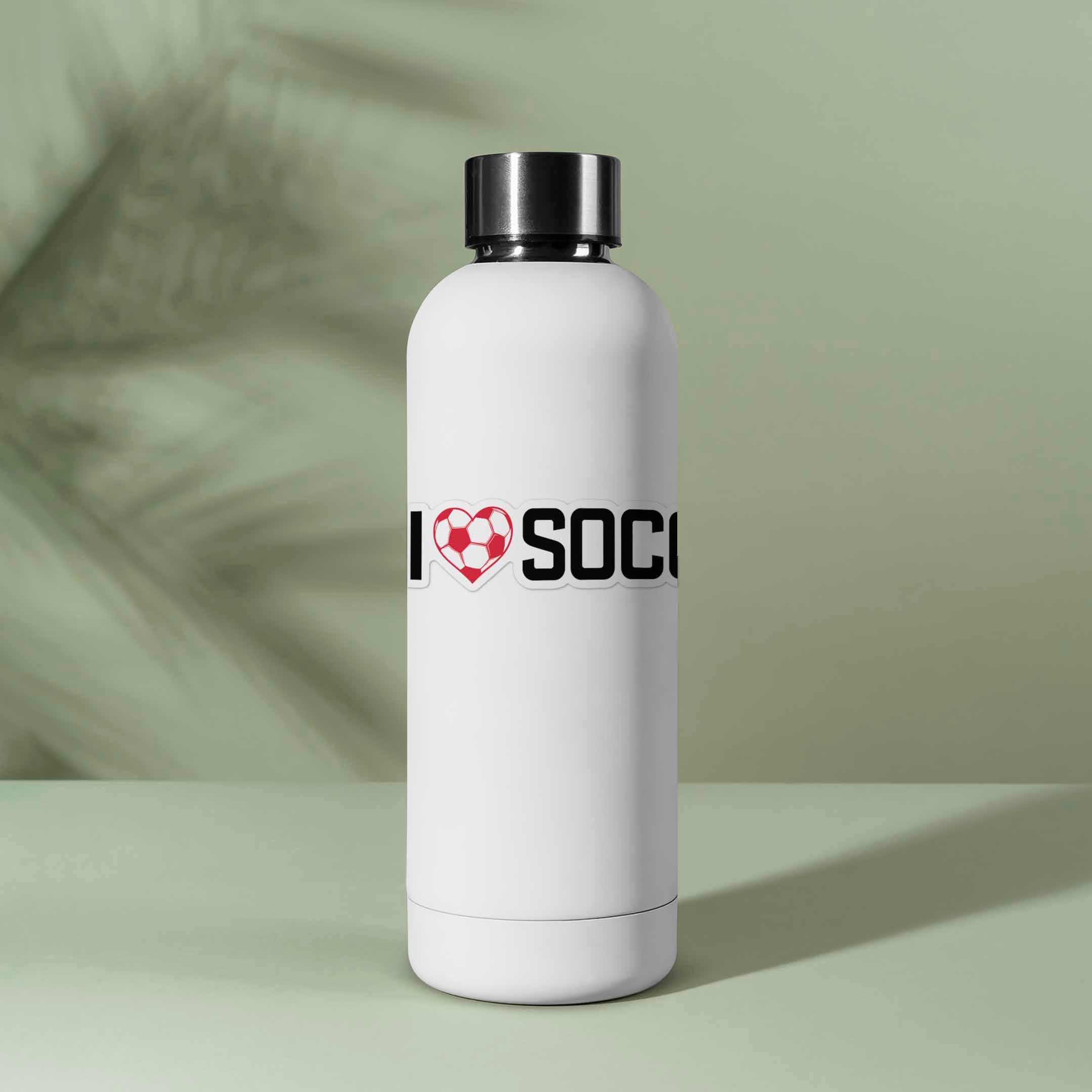 I Love Soccer Sticker - Cool Sports Decal