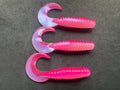 4" "Pink/Pearl" Curly Tail (12 Pack)
