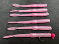 4" (Pink Fuzz) Steelhead Worms (6 Pack)