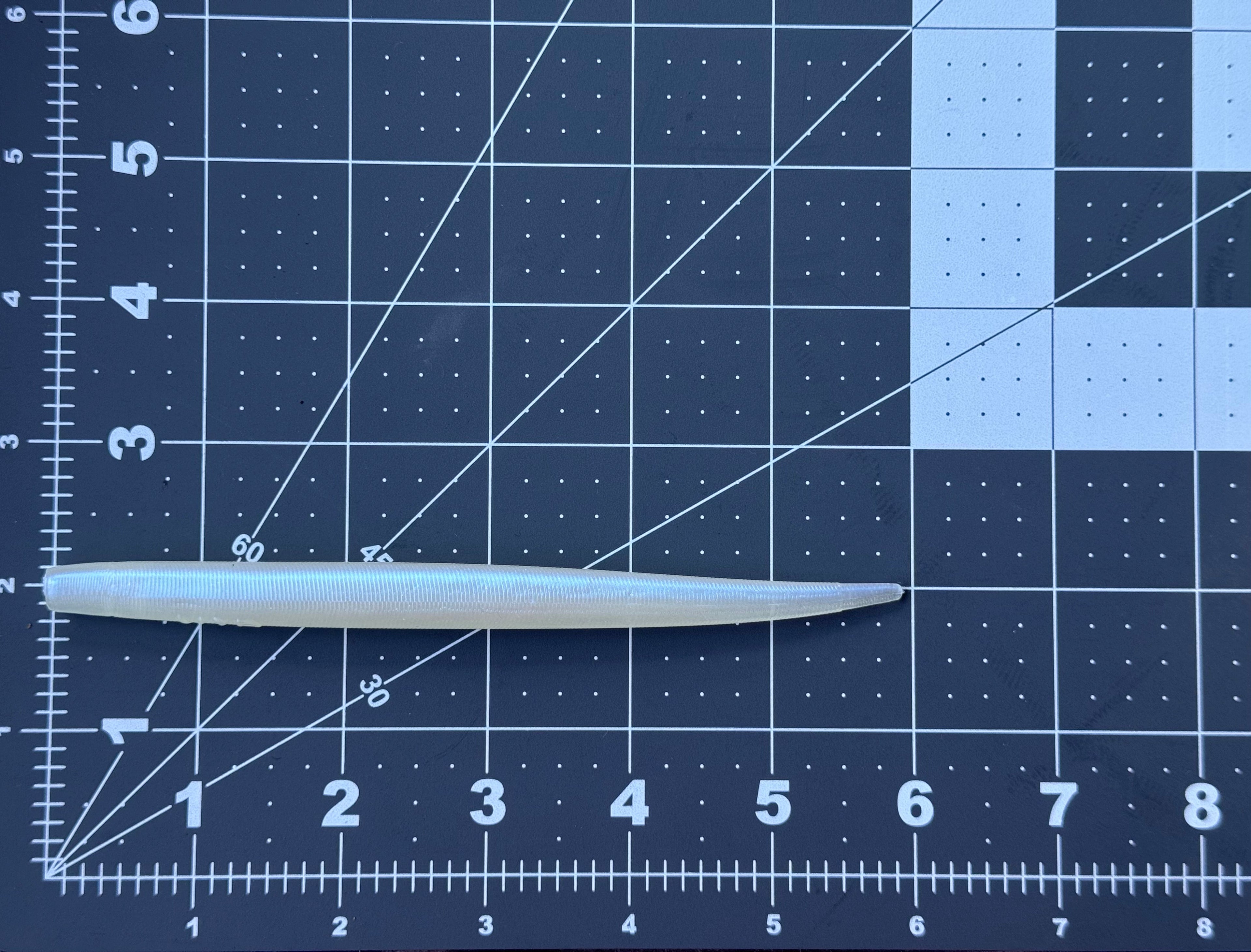 6"  Glow/Pearl Eel  (Single Bait)