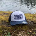 Southern Bred Hat (White and Navy)
