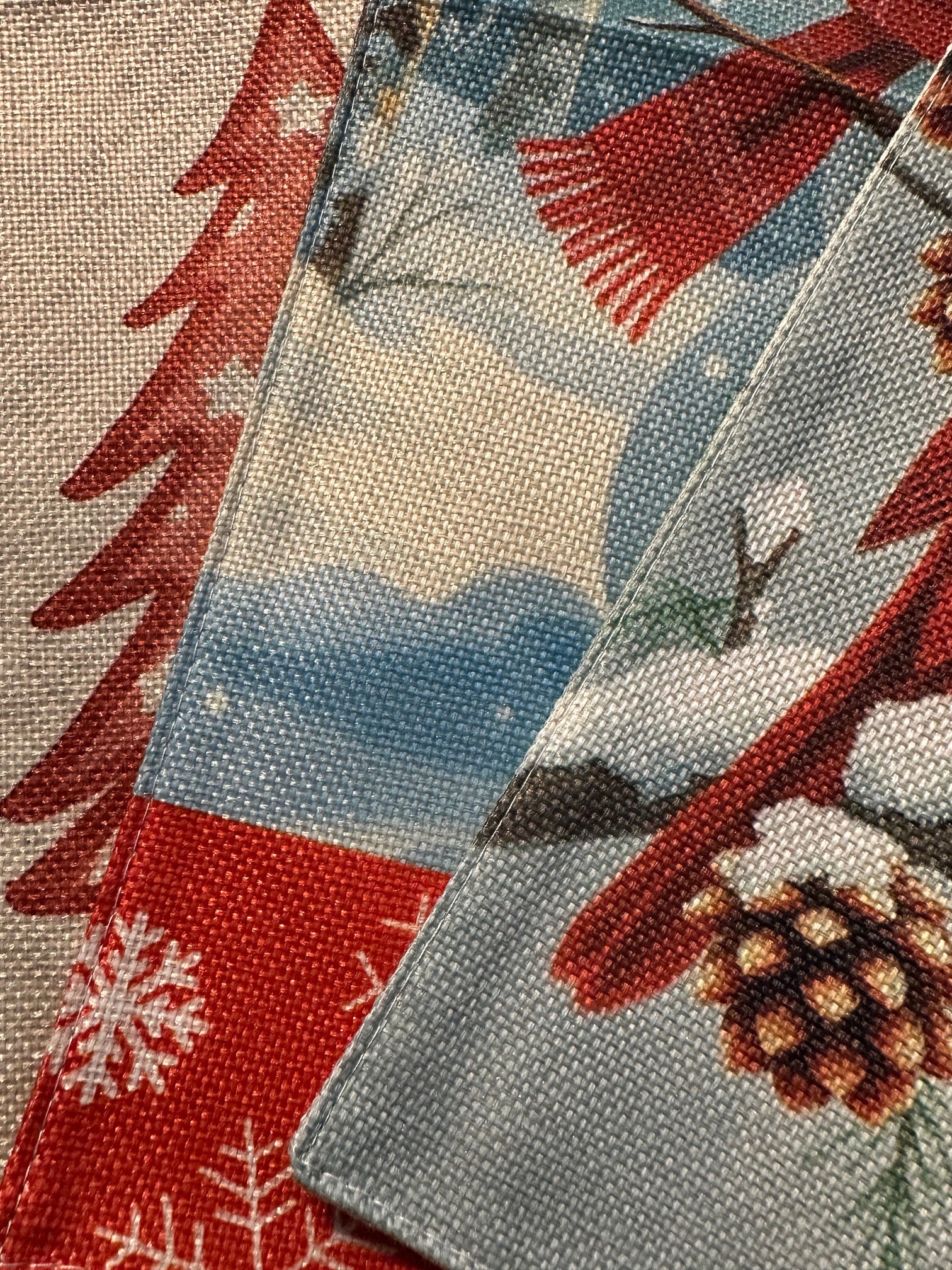 Hello Winter Ornaments Garden Flag
