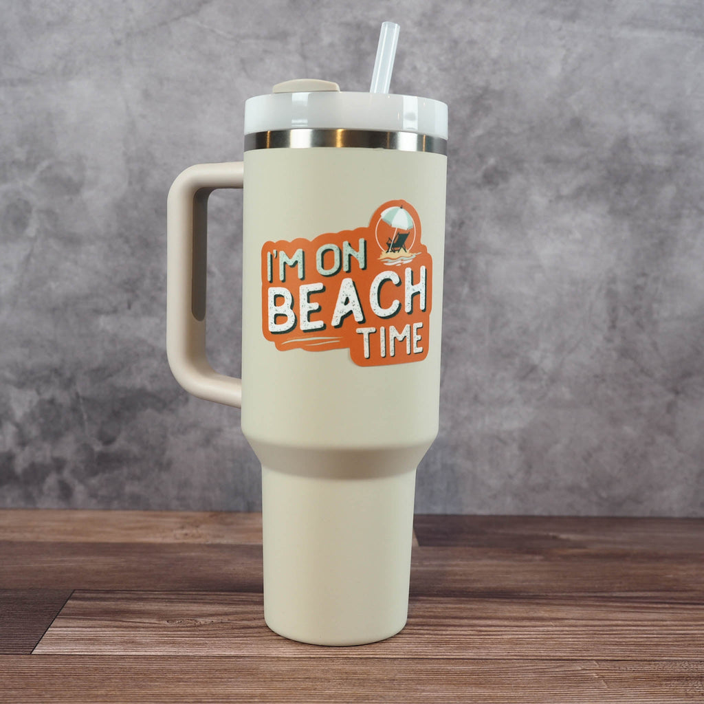 I'm on Beach Time Sticker