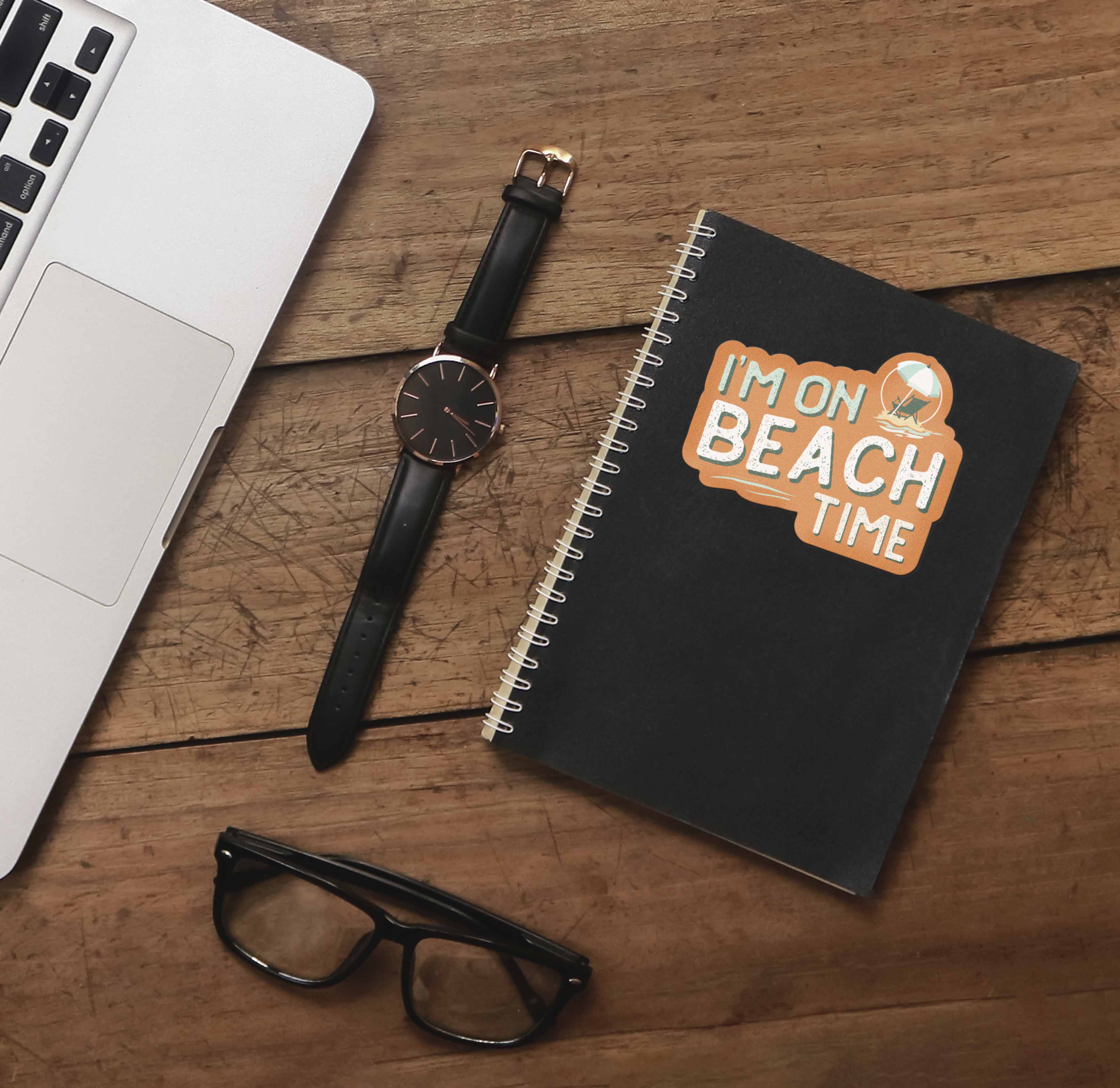 I'm on Beach Time Sticker