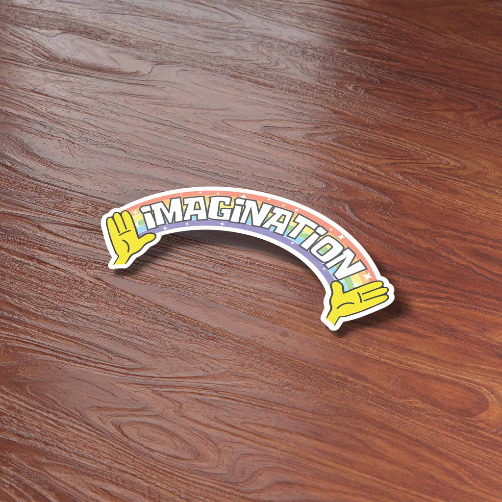 Imagination Funny TV Quote Sticker