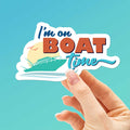 I'm on Boat Time Sticker - 80s Retro